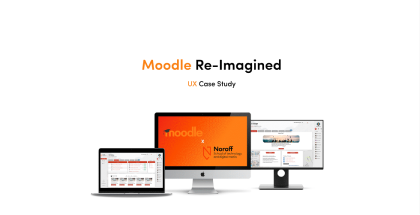 cover of Moodle re-designed case study